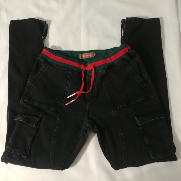 crysp denim black jeans